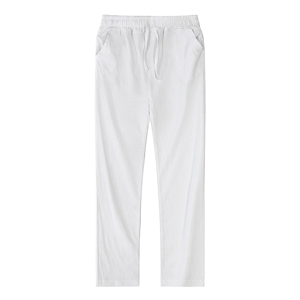 V&CO™  LINEN DRAWSTRING TROUSERS