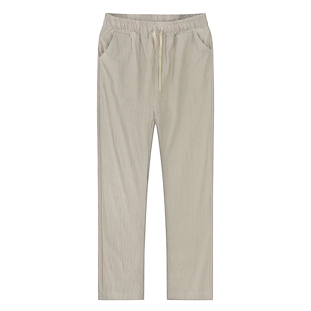 V&CO™  LINEN DRAWSTRING TROUSERS