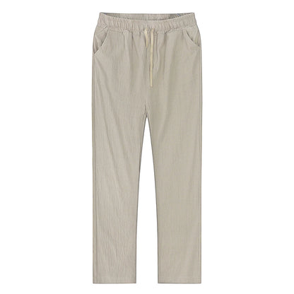 V&CO™  LINEN DRAWSTRING TROUSERS