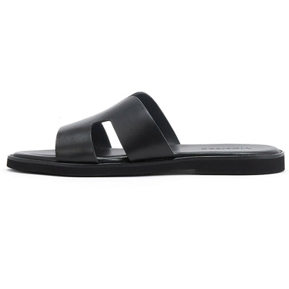 V&CO™  LEATHER SLIDES