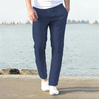 V&CO™  LINEN DRAWSTRING TROUSERS