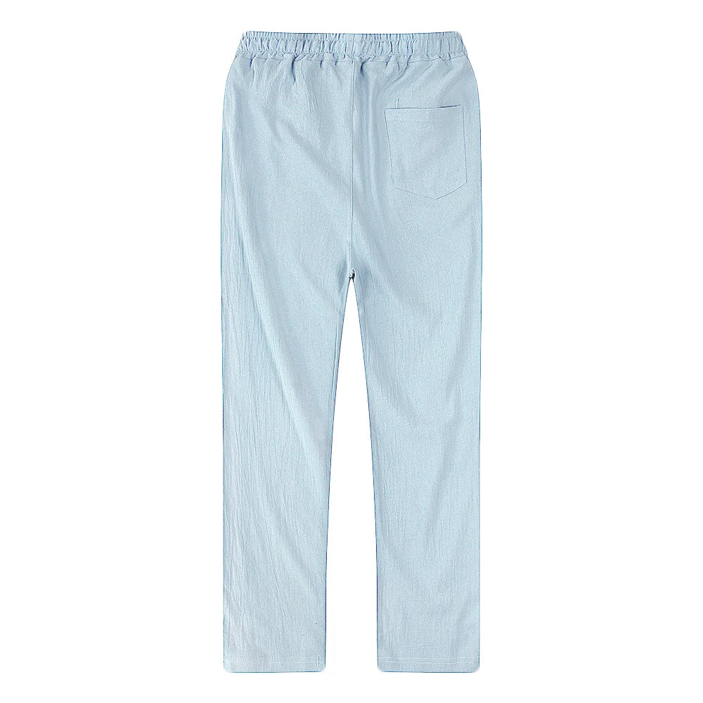 V&CO™  LINEN DRAWSTRING TROUSERS