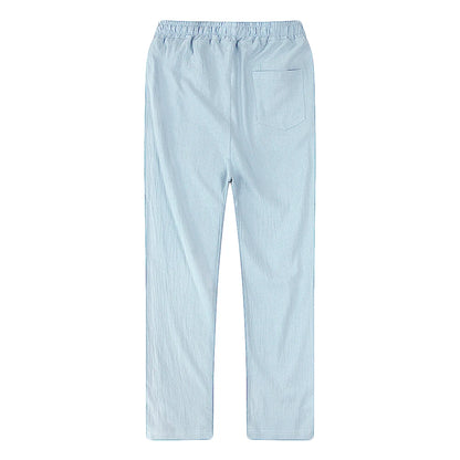 V&CO™  LINEN DRAWSTRING TROUSERS