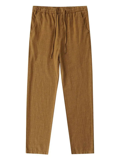 V&CO™  LINEN PULL-ON TROUSERS