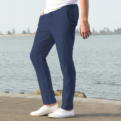 V&CO™  LINEN DRAWSTRING TROUSERS