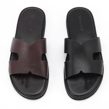 V&CO™  LEATHER SLIDES