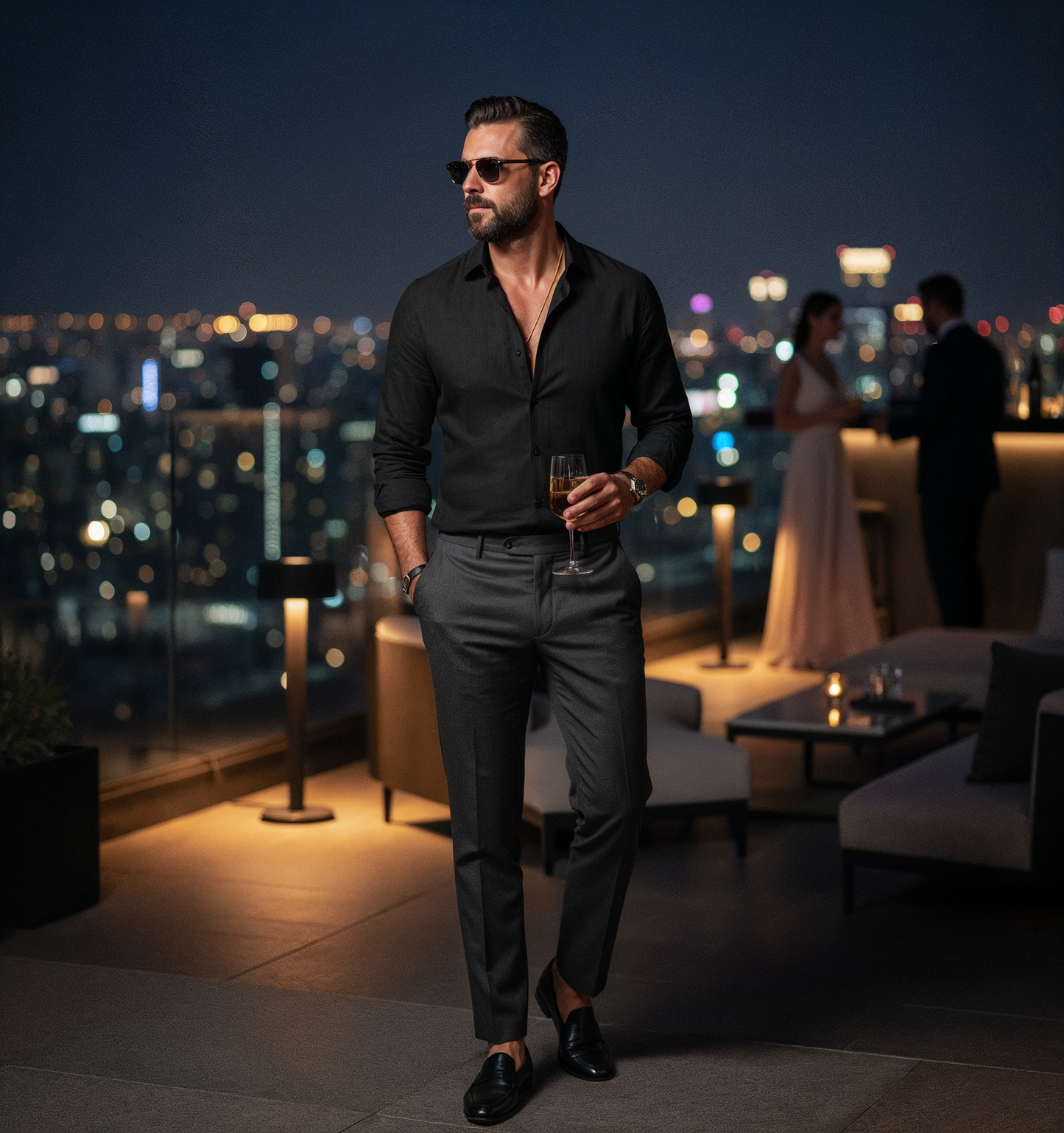V&CO™  100% LINEN SHIRT
