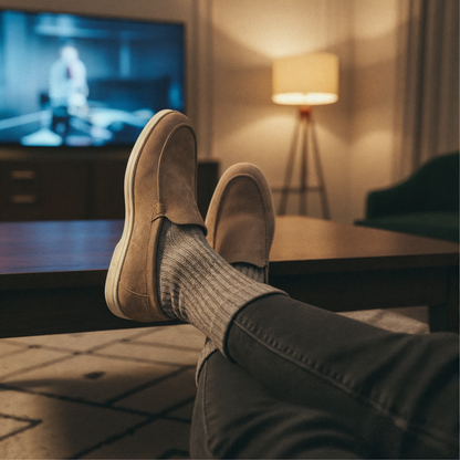 V&CO™ SUEDE LOAFERS OLD MONEY