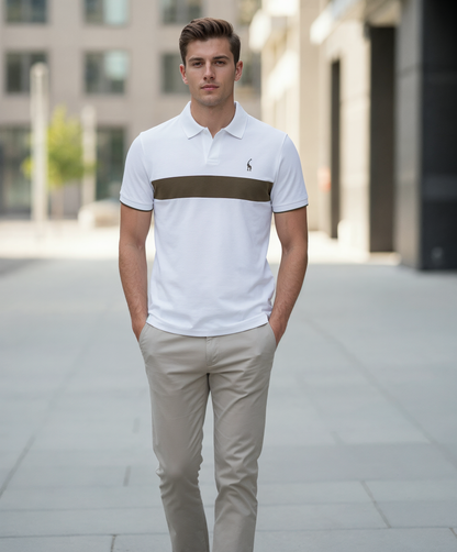 V&CO™ Portofino Stripe Polo (Piqué)