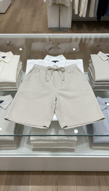 V&CO™  LINEN DRAWSTRING SHORTS