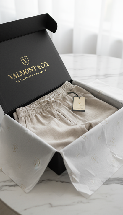 V&CO™  LINEN DRAWSTRING SHORTS